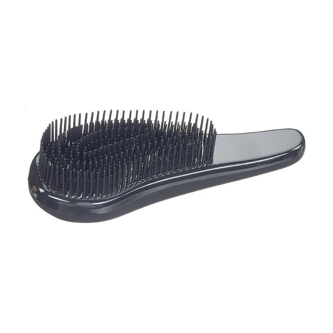 Щітка для пухнастого та довгого волосся Sibel D-Meli-Melo Detangling Brush чорна, 1 шт